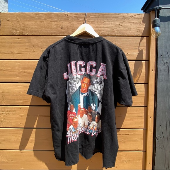 "Jigga" Jay-Z Hard Knock Life bootleg T-shirt in Black Men US XL - Picture 3 of 3